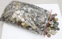 9,7 kg circulatiemunten, wereldwijd, diverse tijdperken