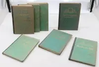 7 tomów z serii książkowej „Schlachten des Weltkrieges”, lata 1920/30, na zlecenie Reichsarchivs, ślady wieku