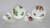 Миниатюрные коллекционные чашки, серия «Flower of the Month», Royal Albert, март, май, чашки В-4,3 см
