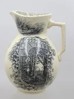 Wash jug, probably England, older, approx. H 25 cm