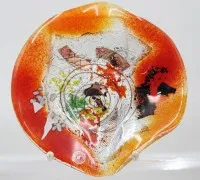 Coupe en verre, Anactacia Glass Design, Grèce, env. D 21 cm