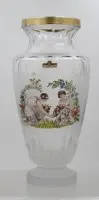 Vysoká váza, Fontanellas, dekor secese, pravděpodobně 60./70. léta, cca v. 29,5 cm