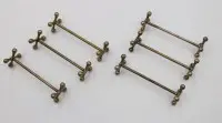 6 držáků na nože, starší, pravděpodobně WMF, cca d. 7,5 cm