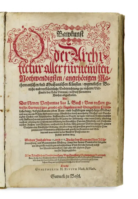Walther Hermann Ryff – Bawkunst ou architecture de tous les arts mathématiques et mécaniques les plus nécessaires (...)