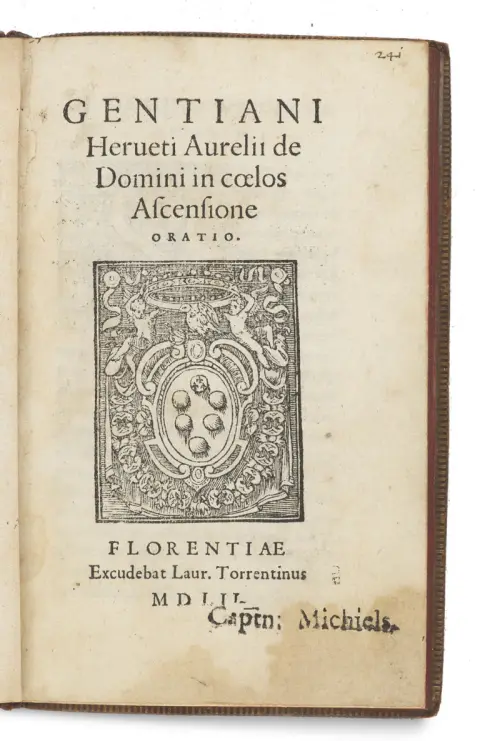 Gentian Hervet – Gentiani Herveti Aurelii De Domini in coelos Ascensione oratio