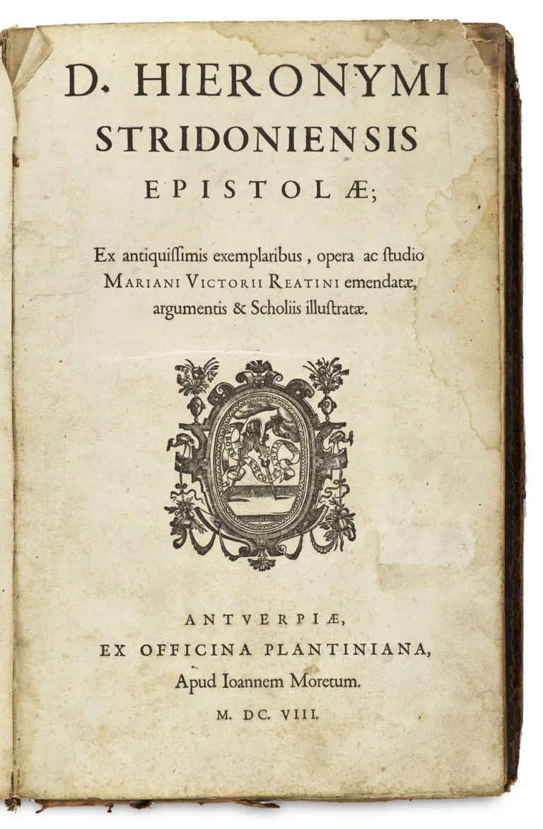 Sophronius Eusebius Hieronymus – D. Hieronymi Stridoniensis Epistolae