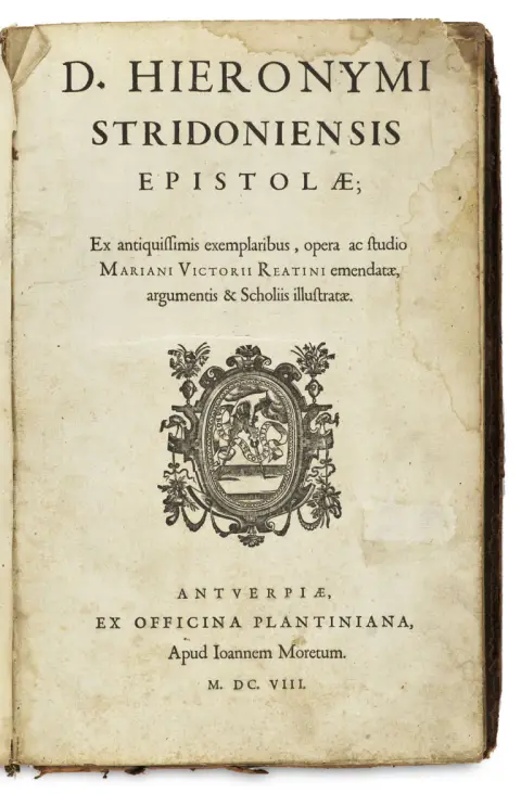 Sophronius Eusebius Hieronymus – D. Hieronymi Stridoniensis Epistolae