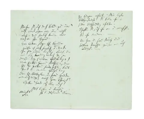 Justinus Kerner – Lettre manuscrite du médecin et poète Justinius Kerner