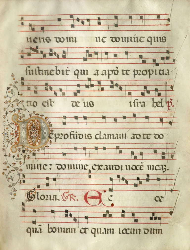 Fragment d'un graduel ou d'un antiphonaires