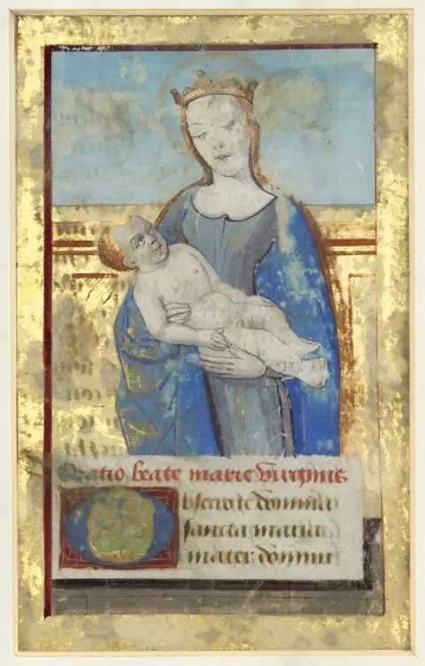 Fragment d'un livre d'heures latin / Officium Beatae Mariae Virginis