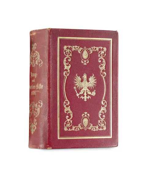 Liste des rangs et des quartiers de l'armée royale prussienne et du XIIIe corps d'armée pour 1898