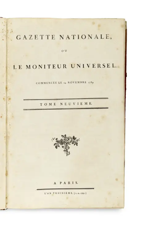 Gazette nationale ou Le Moniteur universel (1er janvier 1794 au 31 décembre 1794)
