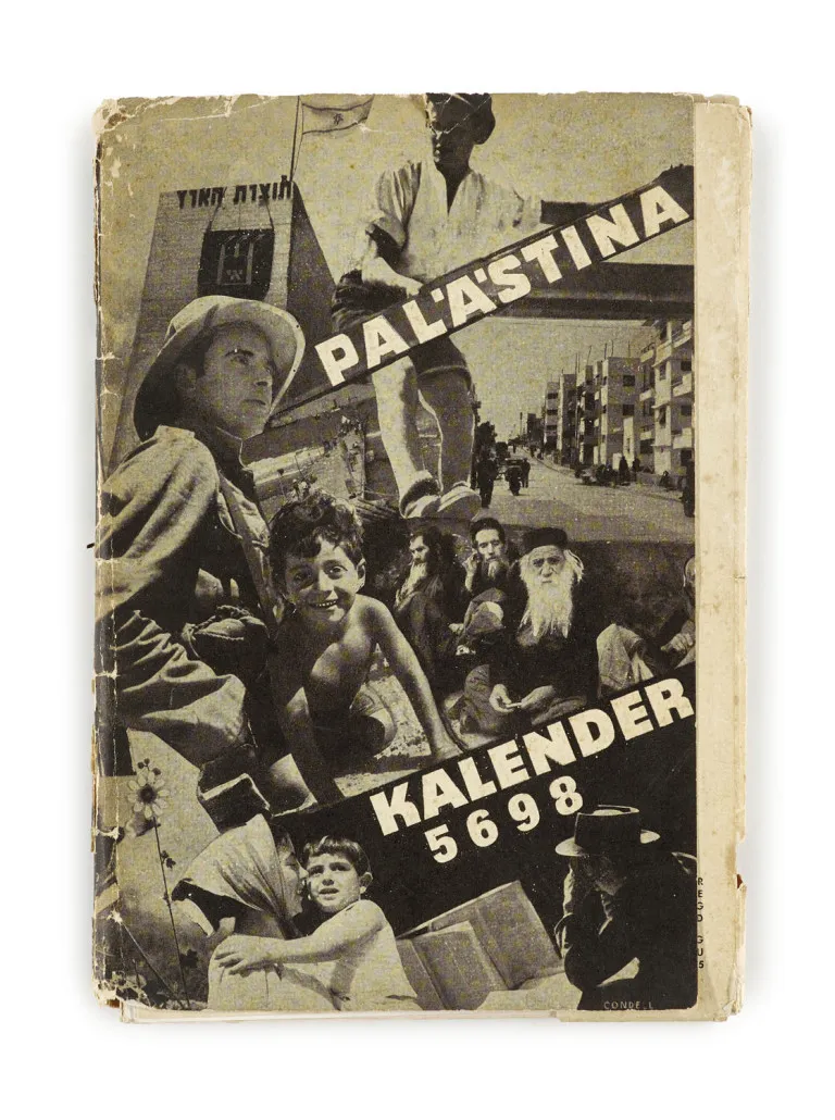 Calendrier de Palestine 5698 (1937)