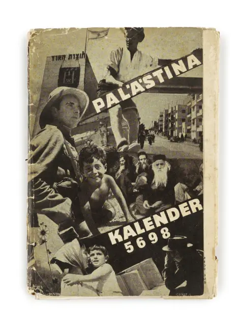 Calendrier de Palestine 5698 (1937)