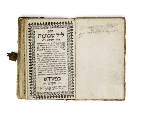 Tikun (Tikkun) Leil Shavuot e Leil Hoschana Rabba