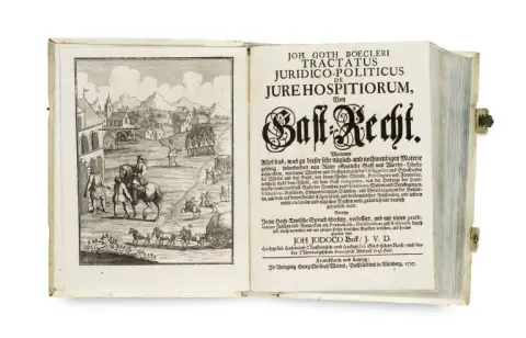 Johann Gotthard Böckel – Tractatus juridico-politicus de jure hospitiorum, von Gast-Recht