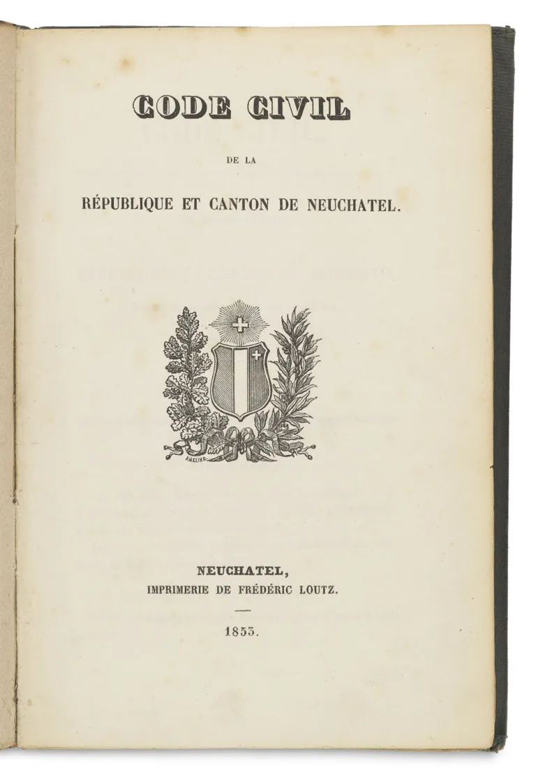 Code Civil de la République et Canton de Neuchatel