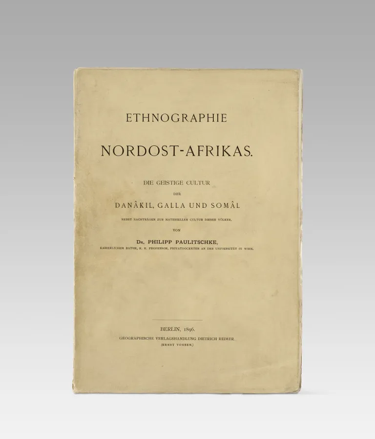 Philipp Paulitschke – Ethnographie de l'Afrique du Nord-Est