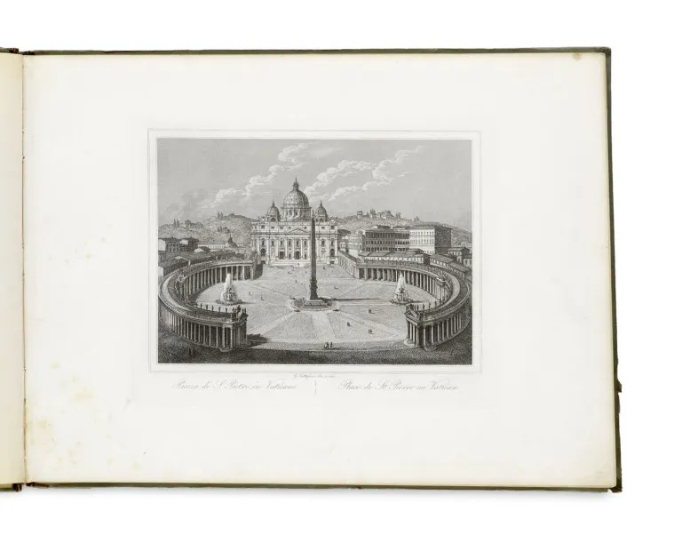 Gaetano Cottafavi – Album met 50 kopergravures van Rome
