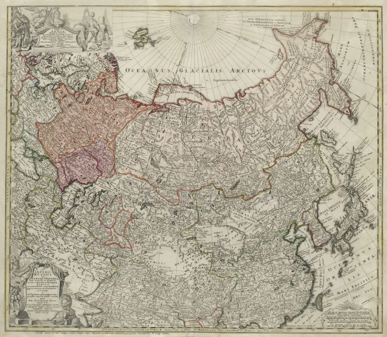 Johann Matthias Hasius – Imperii Russici et Tatariae universae tam majoris et Asiaticae quam minoris et Europaeae Tabula