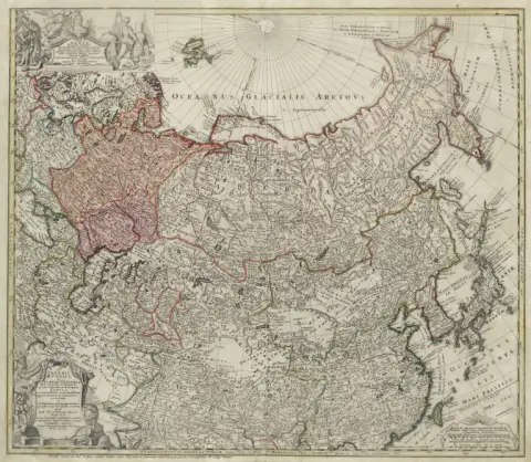 Johann Matthias Hasius – Imperii Russici et Tatariae universae tam majoris et Asiaticae quam minoris et Europaeae Tabula