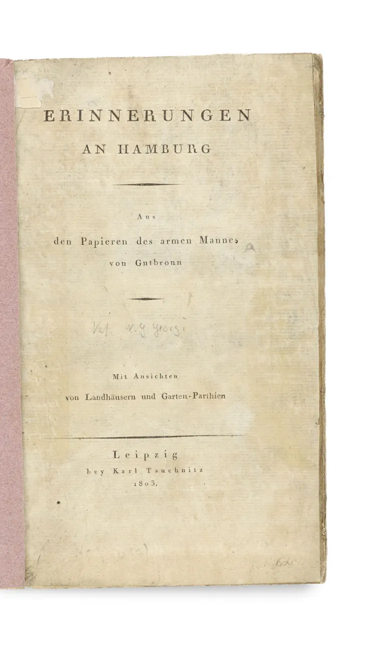 (Wilhelm Gottlieb Georgi) – Souvenirs de Hambourg