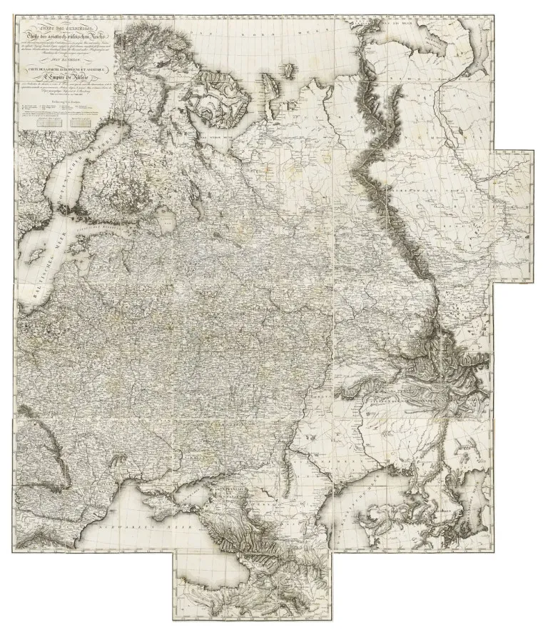 Iwan Danielow – Carte des Europäisch- und eines Theils des asiatisch-russischen Reichs