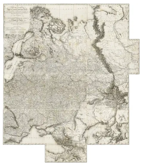Iwan Danielow – Carte des Europäisch- und eines Theils des asiatisch-russischen Reichs