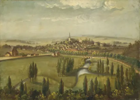 Württemberské nádražní městečko kolem roku 1900