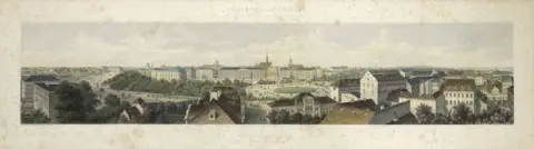 Adolf Eltzner – Panorama von Leipzig in Niesens' Haus aufgenommen