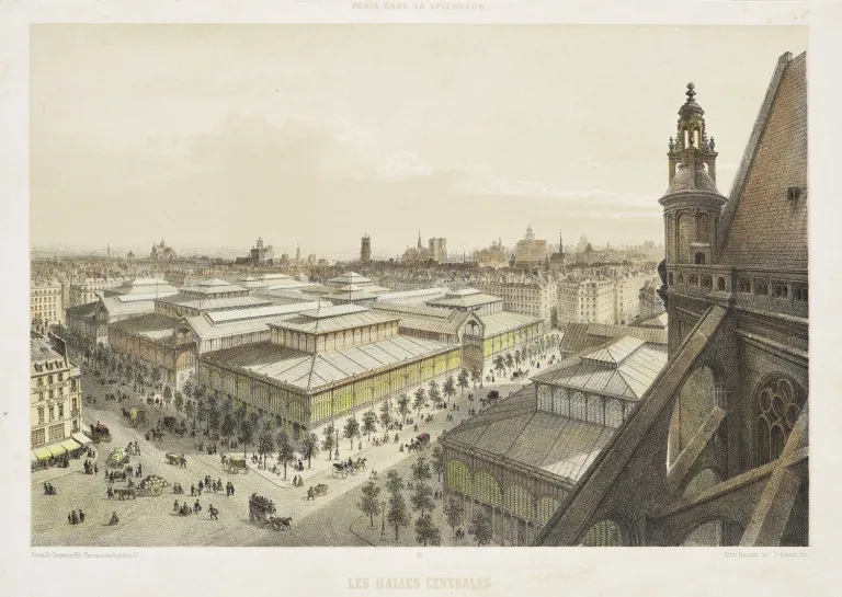Sammlung von 3 Ansichten von Paris in Orig