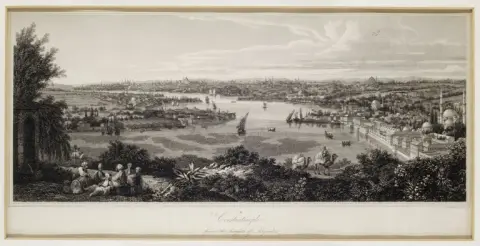 George Alexander Cooke – Constantinopel vanaf de hoogten van Eyüp