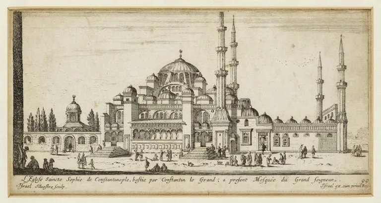 Israël Silvestre – L'Eglise Saincte Sophie de Constantinople, bastie par Constantin le Grand, a present Mosquée du Grand seigneur