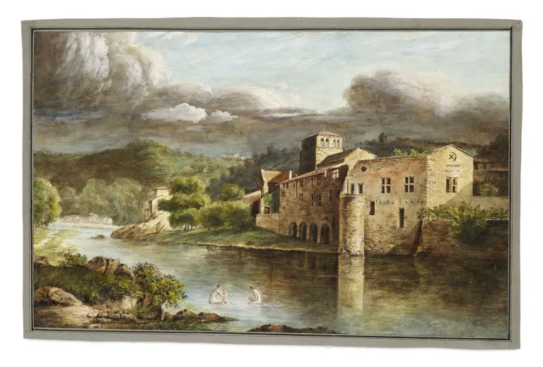 по Jean-Michel Grobon – L'Ile-Barbe vue de Saint-Rambert