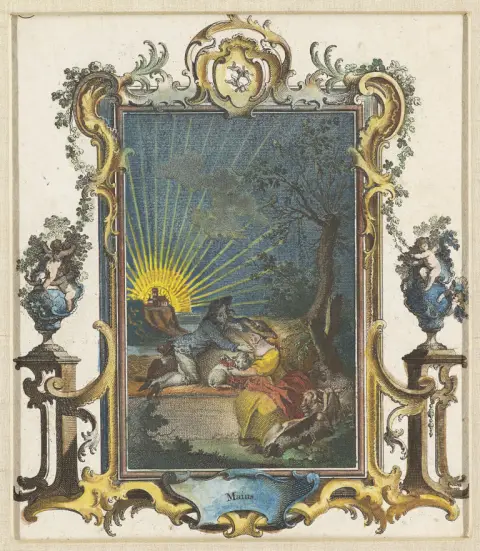 Johannes Esaias Nilson – 12 měsíců s činnostmi a radostmi měsíců