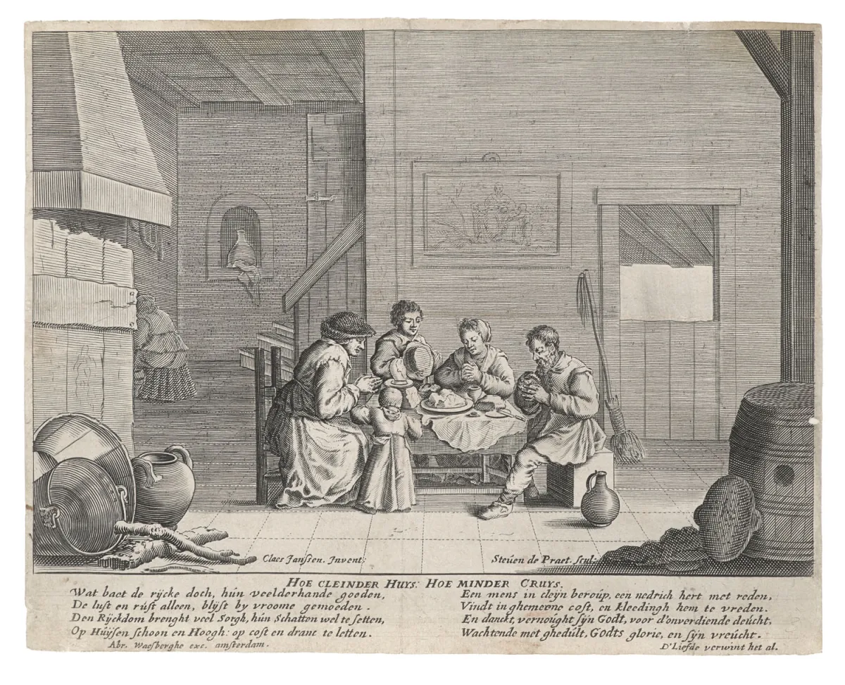 Johann Gottlieb Prestel – Dvojice při rozhovoru