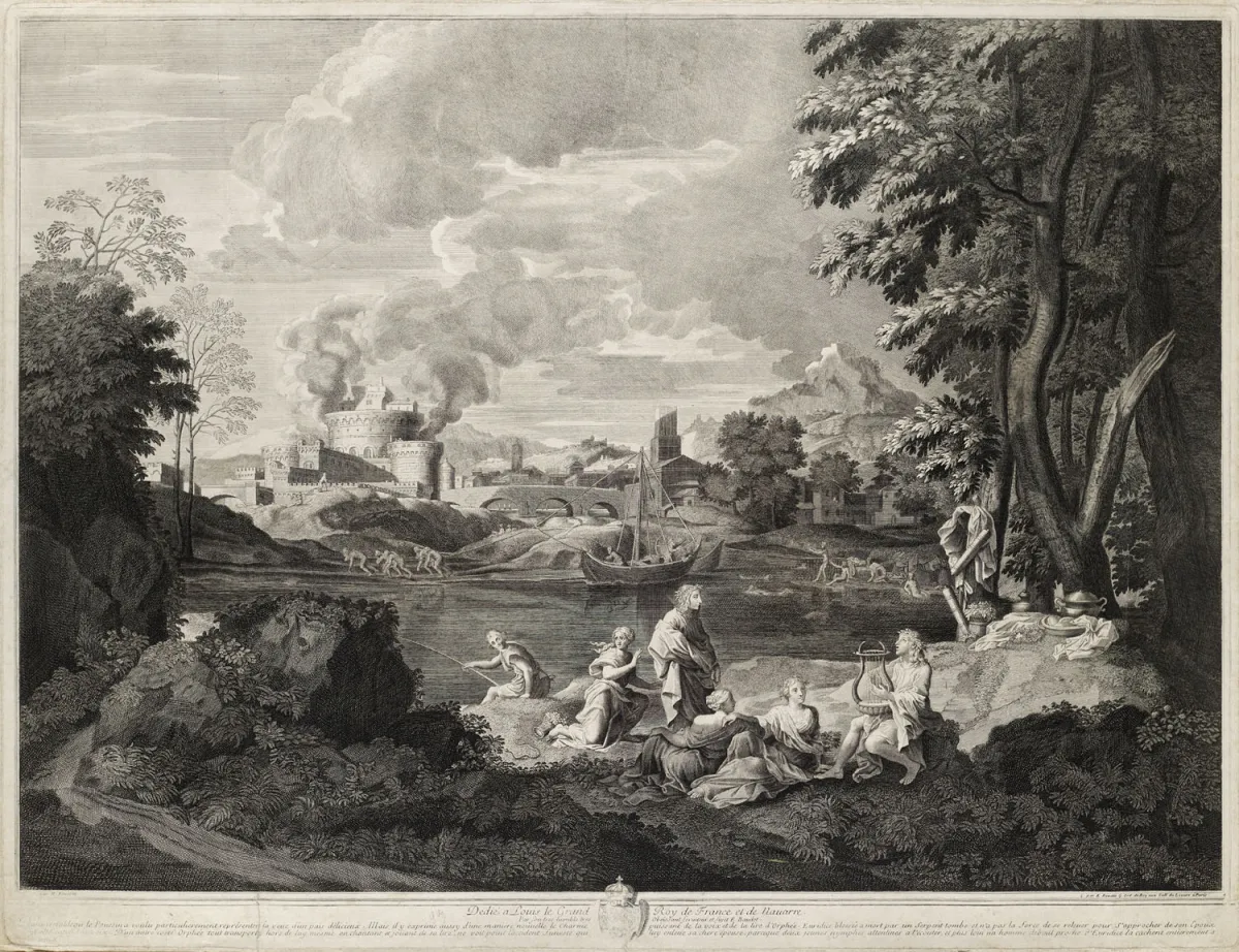 Nicolas Poussin (podle) – Eurydika uštknutá hadem