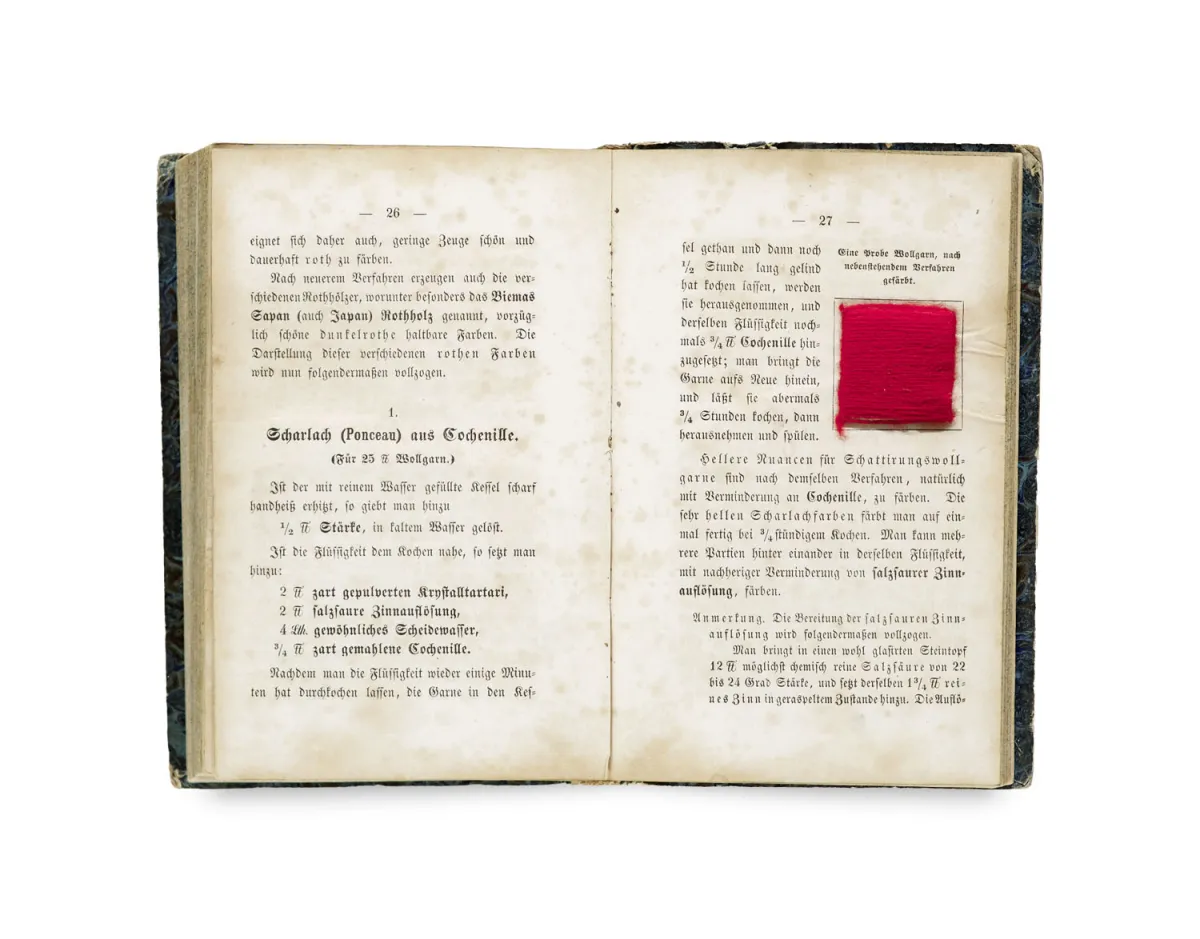 Hermann Schrader – The fine dyeing of sheep's wool yarns and all fabrics woven from them