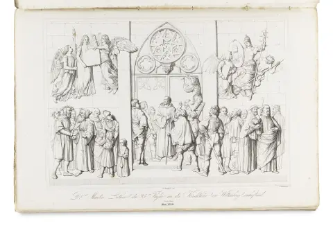 Johann Gottfried Schadow – Vysvětlivky k vyobrazením sochařských prací Johanna Gottfrieda Schadowa, jeho syna Ridolfa…