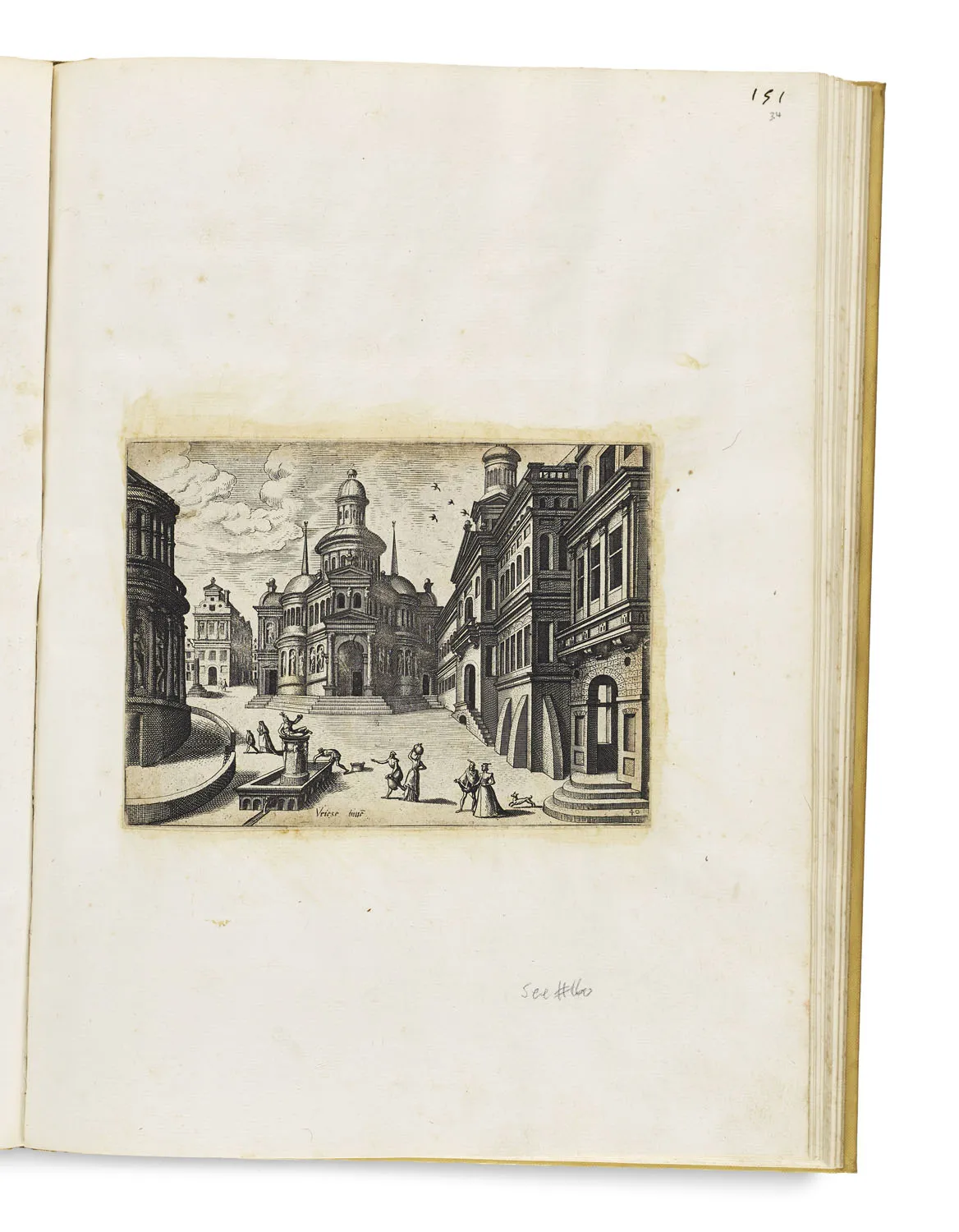 Theodor Galle – Collection de 77 gravures architecturales et 1 dessin de l'entourage de Theodor Galle