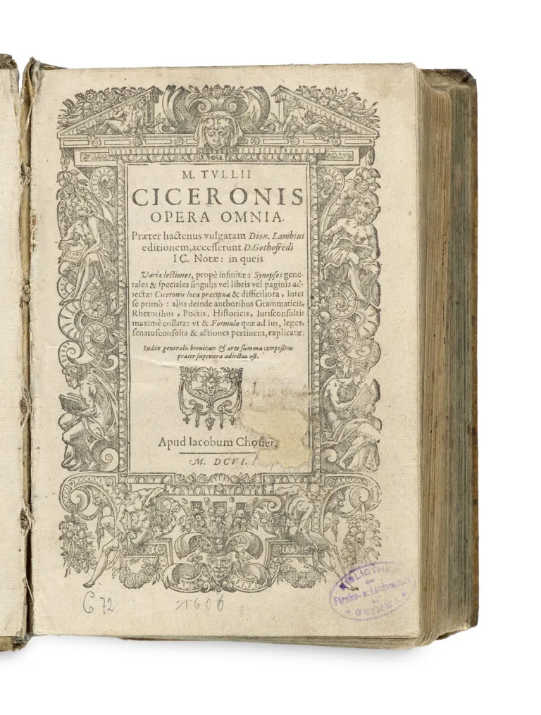 Marcus Tullius Cicero – Opera omnia, praeter hactenus vulgatam Dion