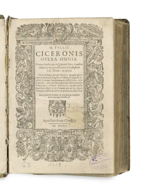 Marcus Tullius Cicero – Opera omnia, praeter hactenus vulgatam Dion