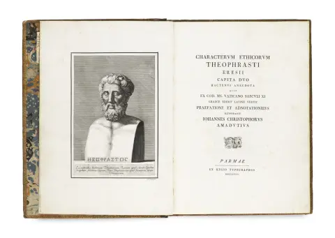 Theophrastus – Characterum ethicorum Theophrasti Eresii capita duo hactenus anecdota quae ex cod