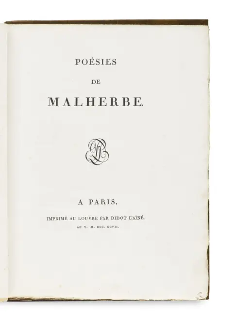 Francois de Malherbe – Poésies de Malherbe