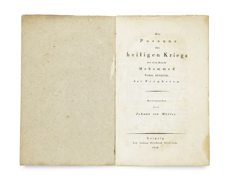 Johannes von Müller – Die Posaune des heiligen Kriegs aus dem Munde Mohammed Sohns Abdallah des Propheten