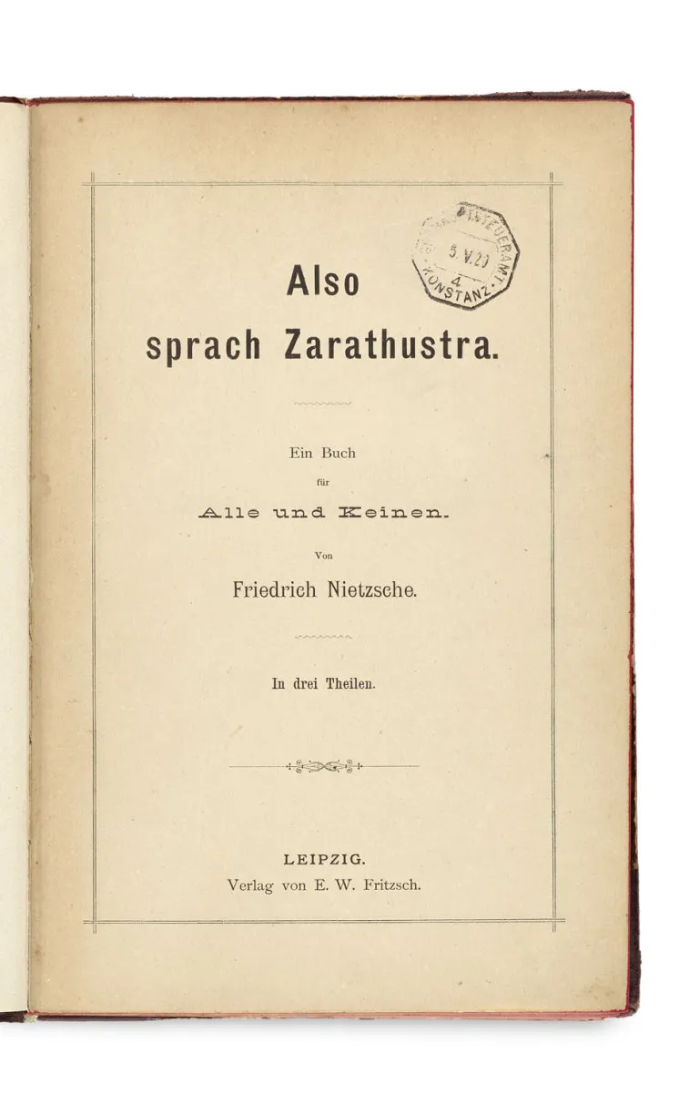 Friedrich Nietzsche – Also sprach Zarathustra