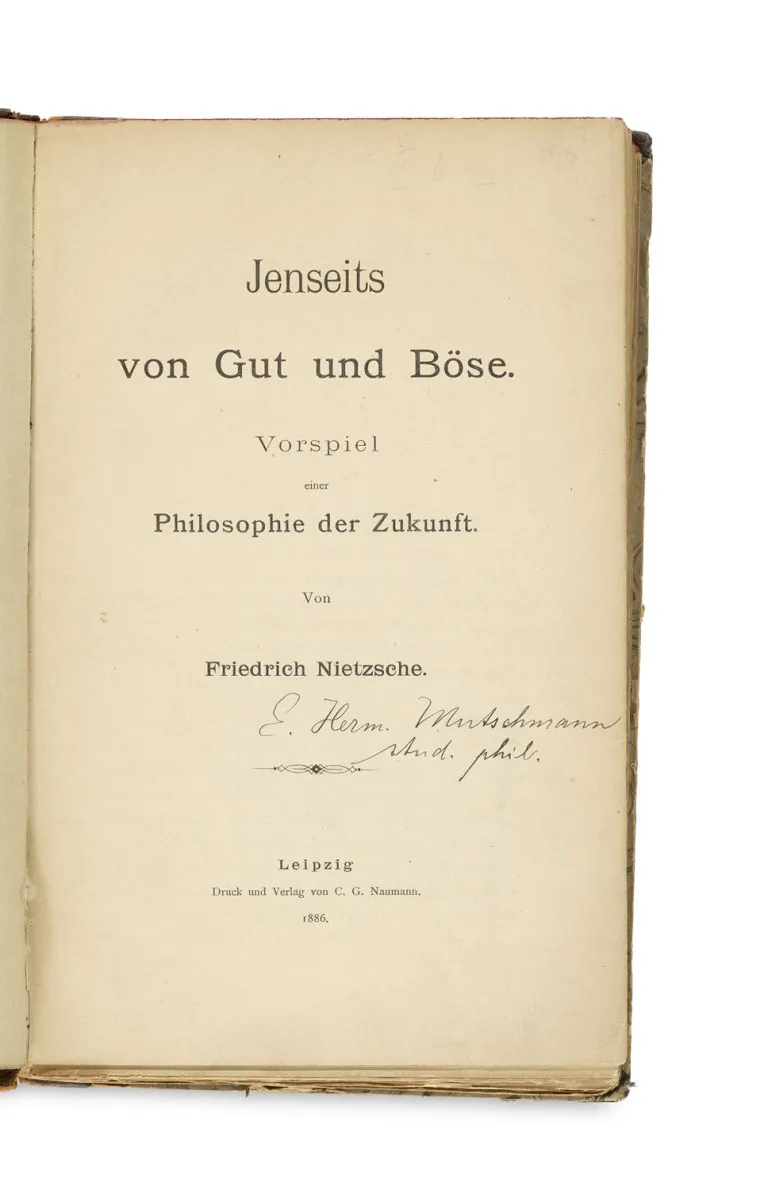 Friedrich Nietzsche – Par-delà bien et mal