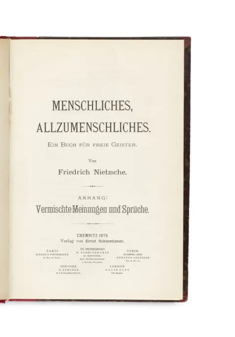 Friedrich Nietzsche – Humain, trop humain