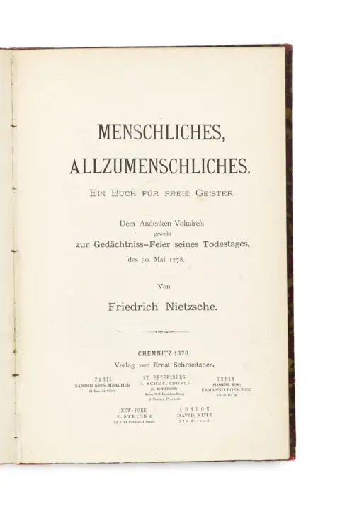 Friedrich Nietzsche – Humain, trop humain