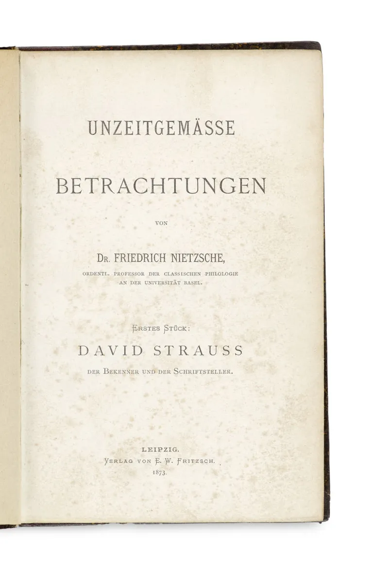 Friedrich Nietzsche – Considérations inactuelles